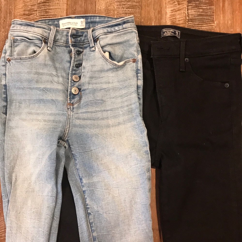 Two pairs of Abercrombie and Fitch jeans